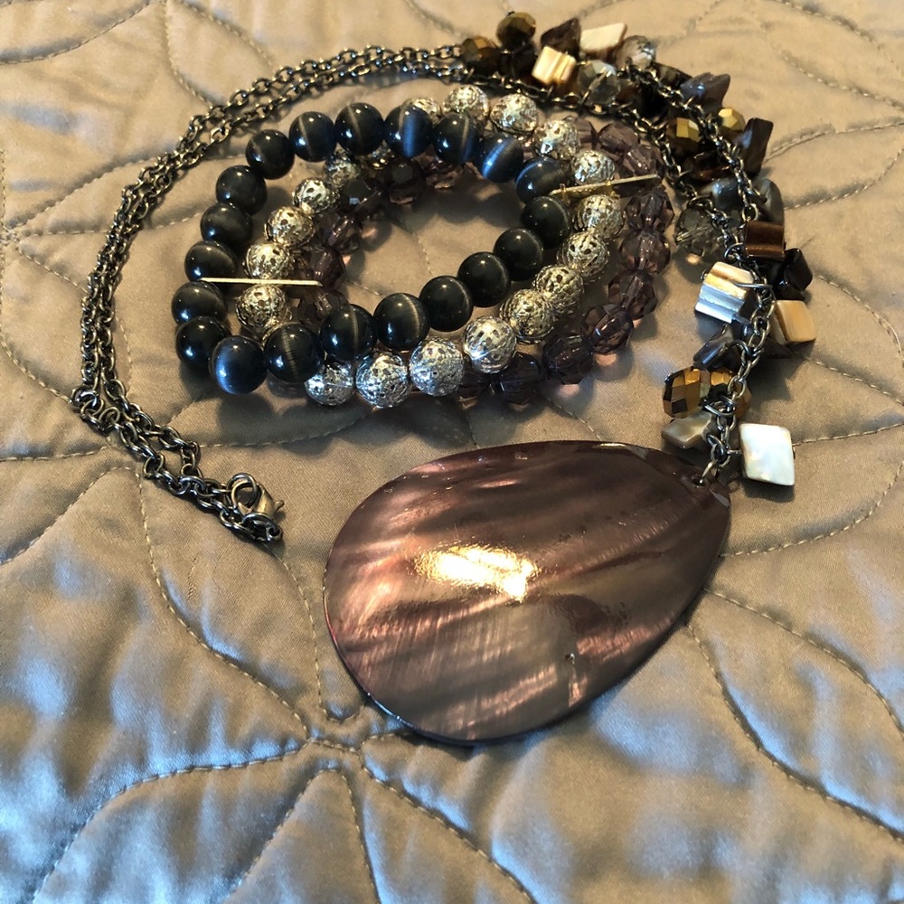 Necklace with bracelet